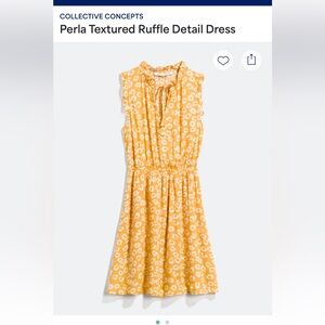 Collective Concepts Perla Textured Ruffle Sleeveless Dress Medium Subdress